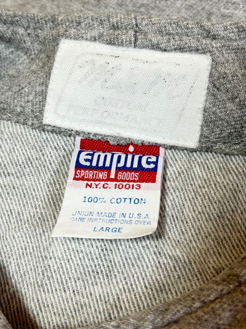 m&mエムアンドエム★鬼レア★1990年代 初期★ベースボールシャツ灰×赤L