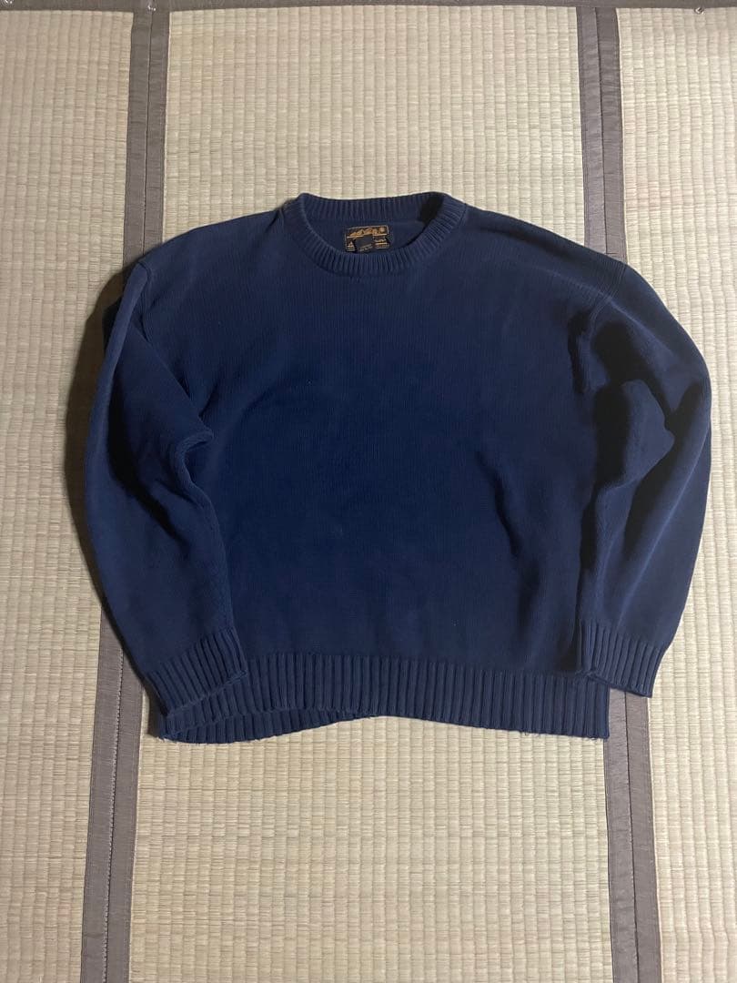 eddie bauer 黒タグ　80s コットンニット