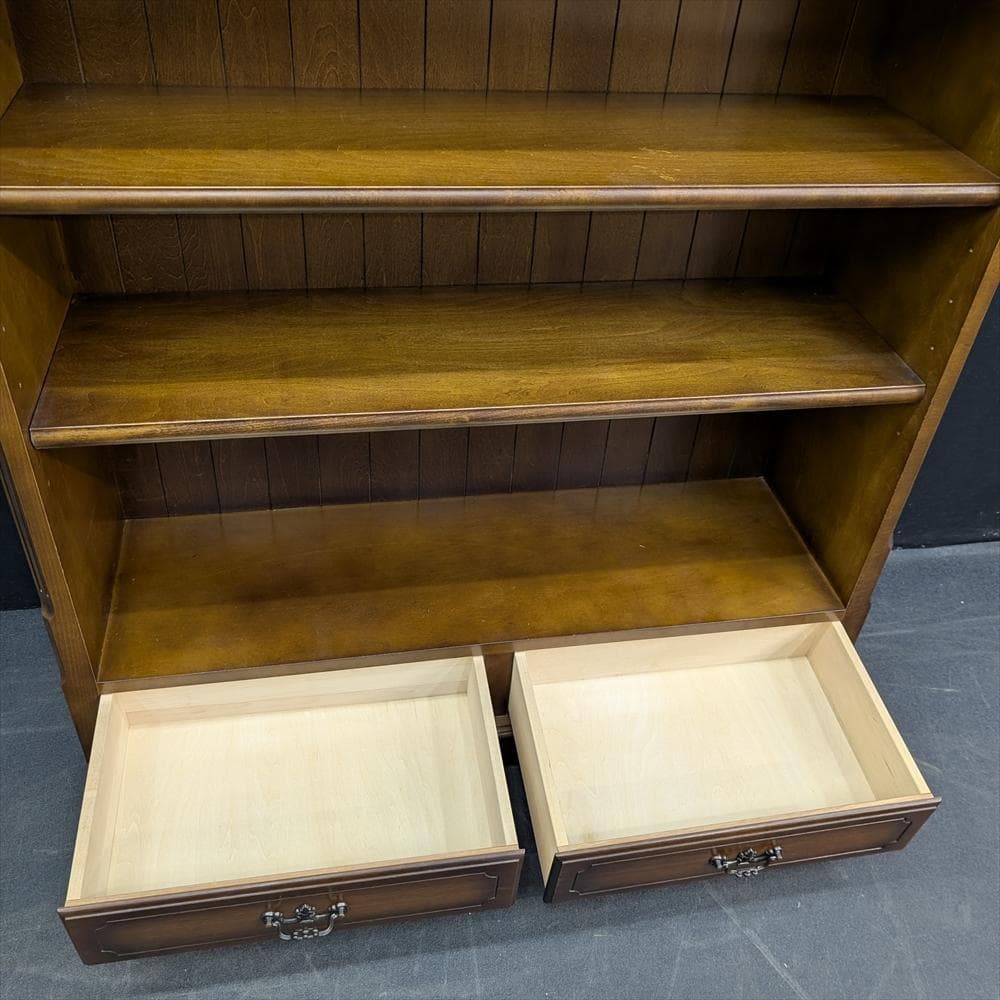 カリモク　コロニアル　本棚　本箱　書棚　ラック　ブックシェルフ　キャビネット　B