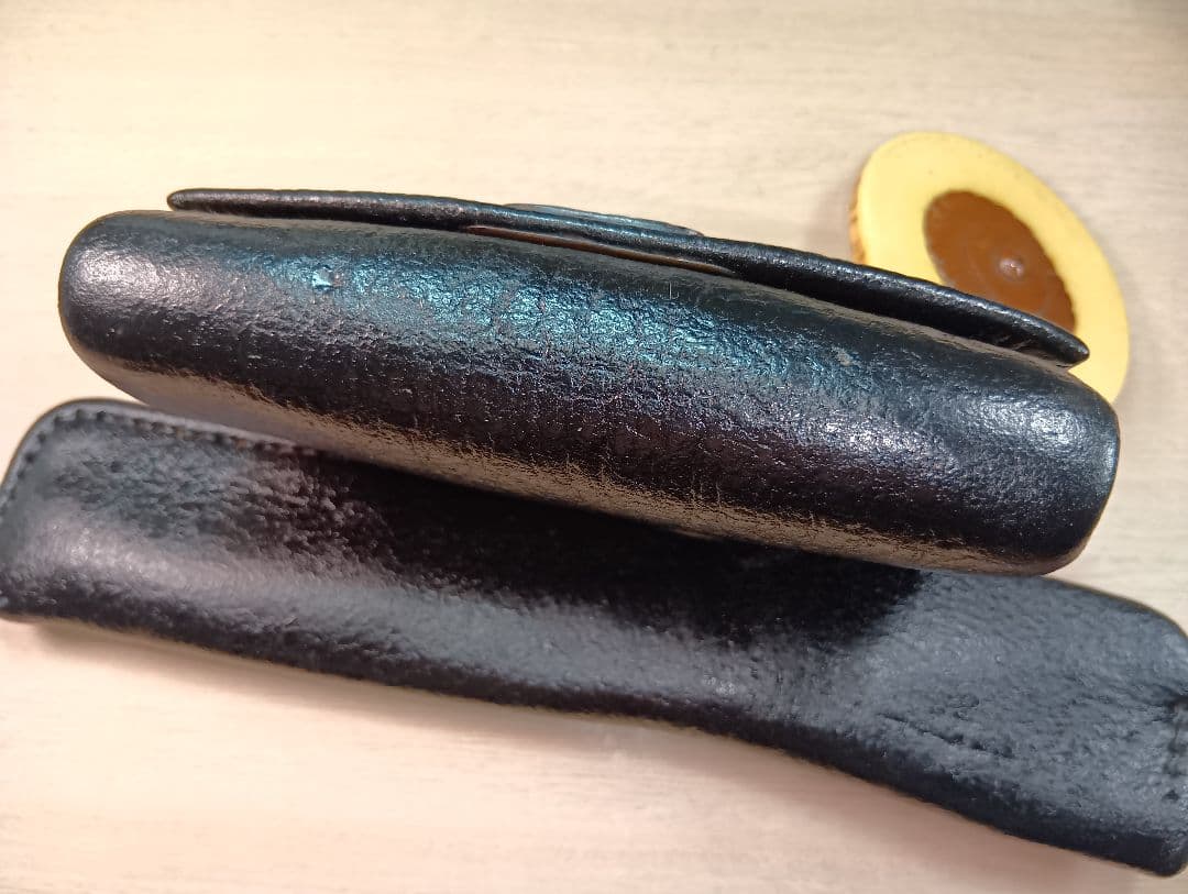 煙草入／天狗前金具／極上美品金工根付／２色煙管