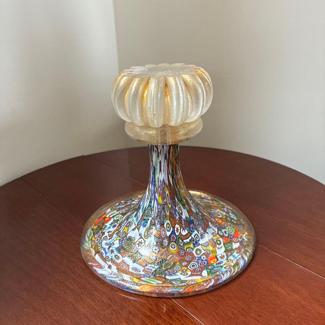 ミルフィオリ ムラーノ島の伝統ガラス　そのままお飾り、花瓶にも