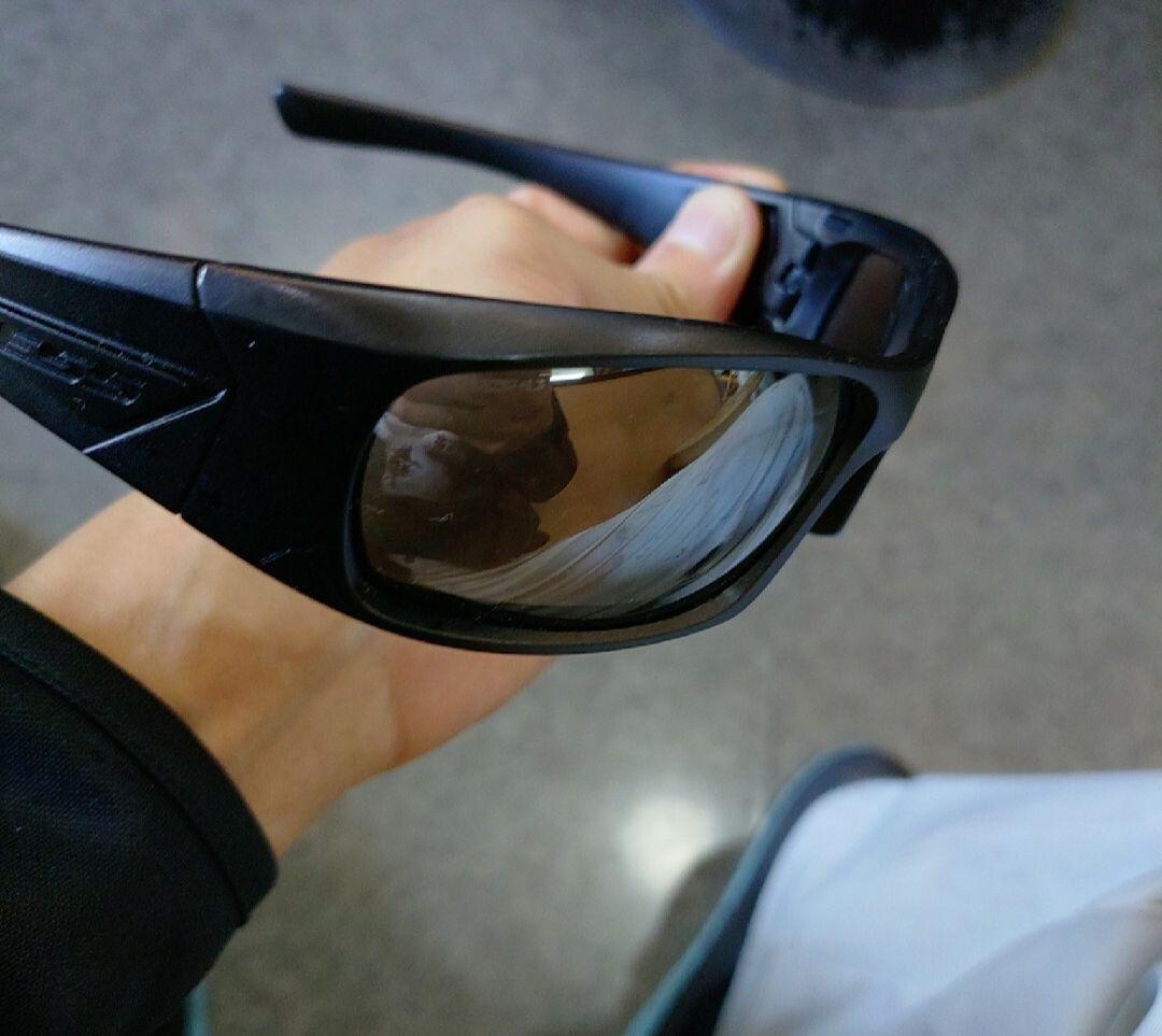 スポーツ用偏光レンズメガネ 黒