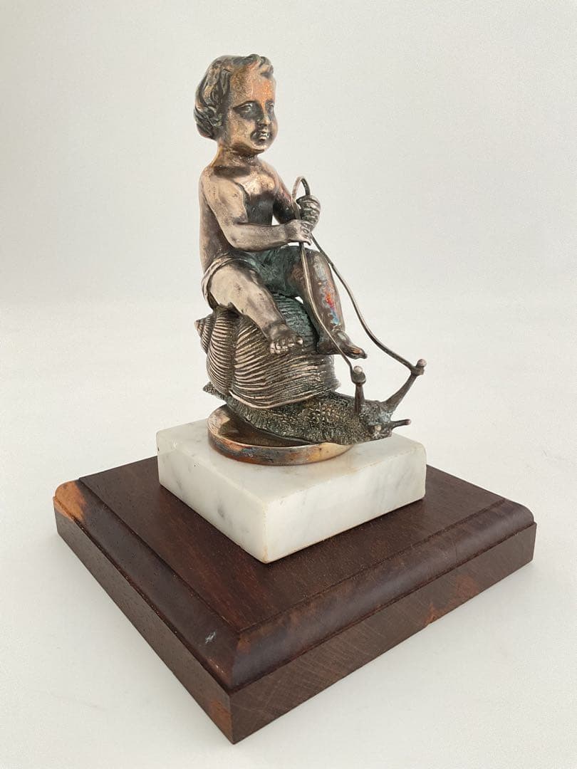 Cupid on a shell,1920FRANCE.カタツムリに乗った天使