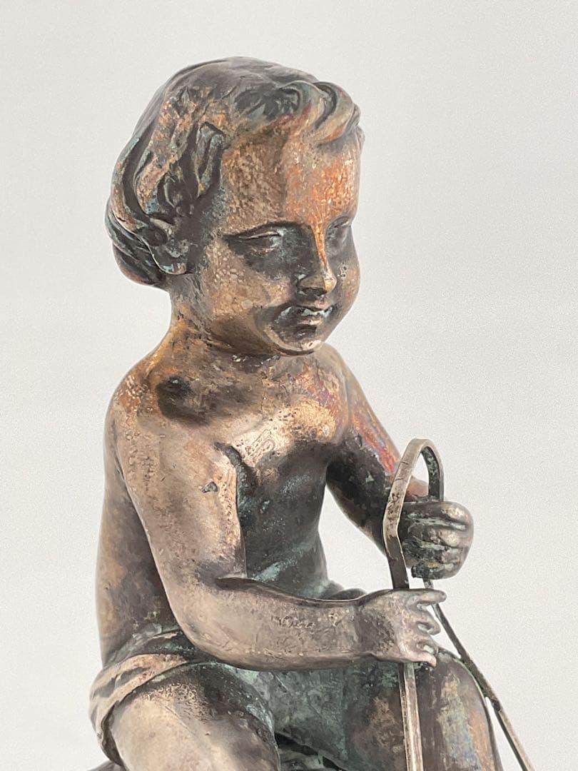 Cupid on a shell,1920FRANCE.カタツムリに乗った天使