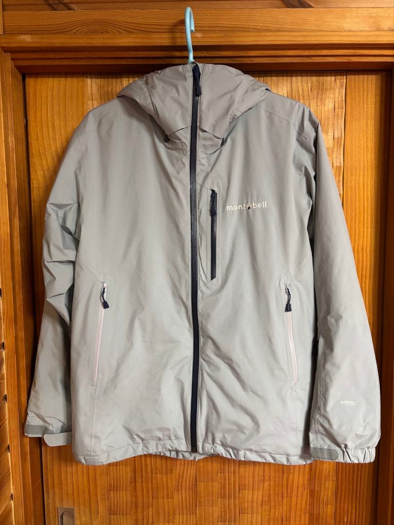 モンベル　パウダーグライドパーカ　サイズL 人気のライトグレー　ゴアテックス