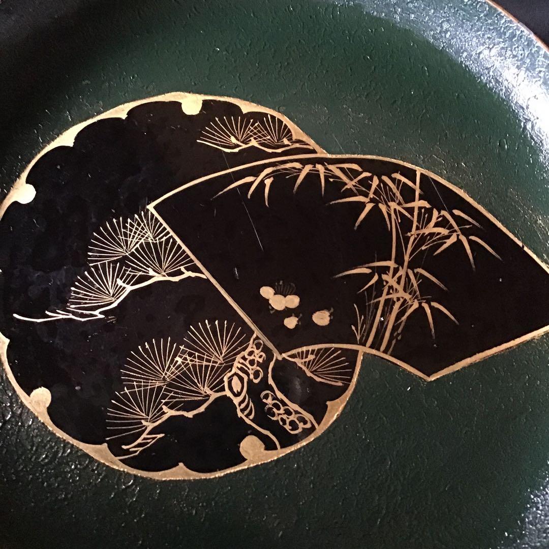 時代物　輪島塗り　松竹梅金蒔絵　明治時代　希少