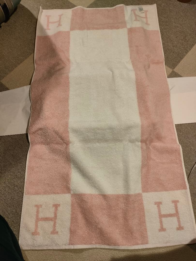 新品未使用　HERMES エルメス　アヴァロン　ベビータオル フェイスタオル
