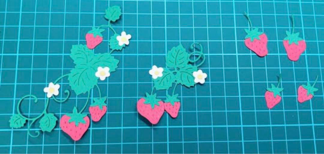 アルバム飾り　イチゴ狩りセット　オーダー受付中(^^)v