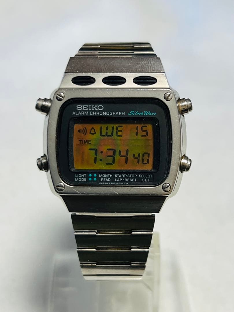 SEIKO シルバーウェーブ A359-5020デジタル腕時計　稼働品