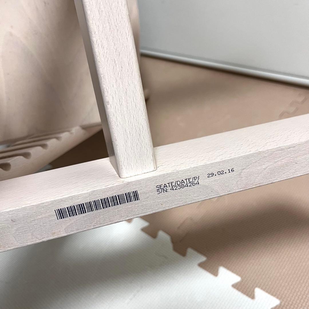 【新型】シリアル4　ストッケ トリップトラップホワイトウォッシュ