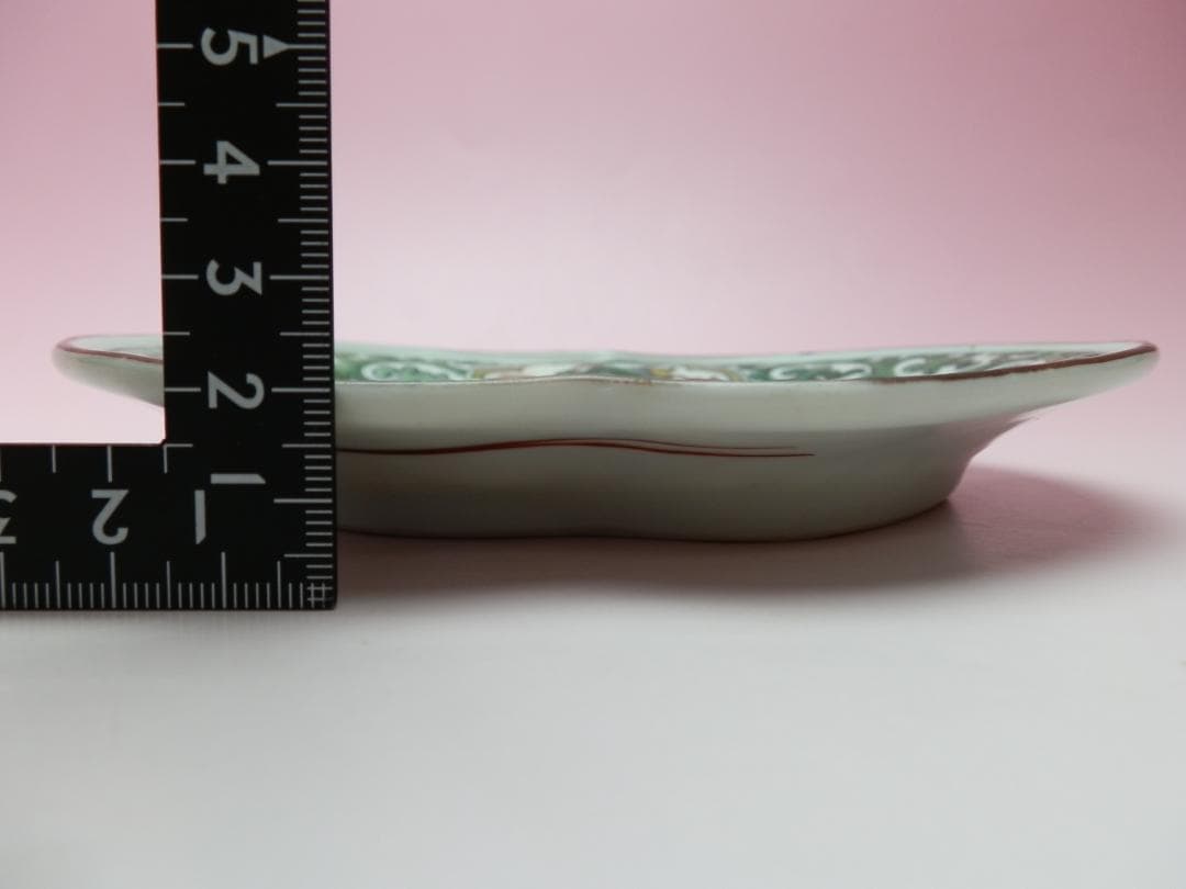 時代物 角福 朝顔紋 変形皿 5客 TN 107 70816