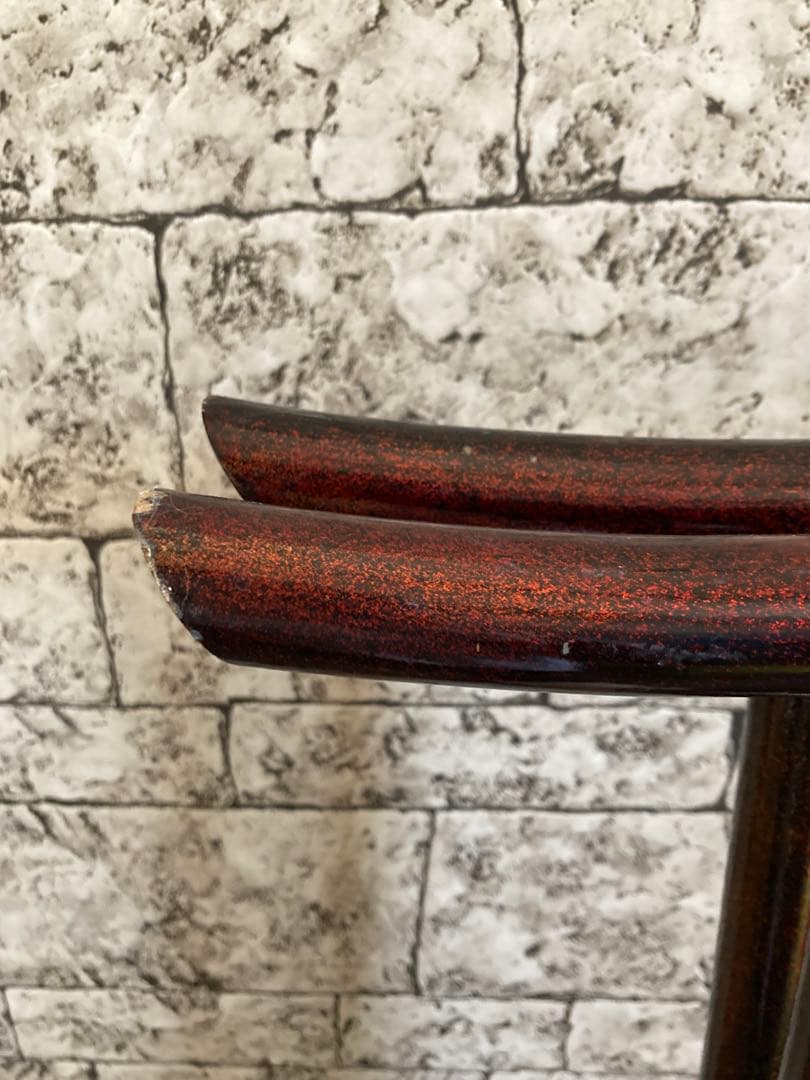 稀少 古道具 当時物 無垢材 木製 衣紋掛け 衣桁 着物掛け 高さ137cm 鶴