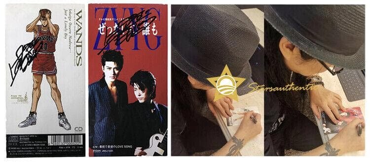 直筆サイン入り写真 上杉昇 歌手 CD ZYYG スラムダンク SA鑑定済