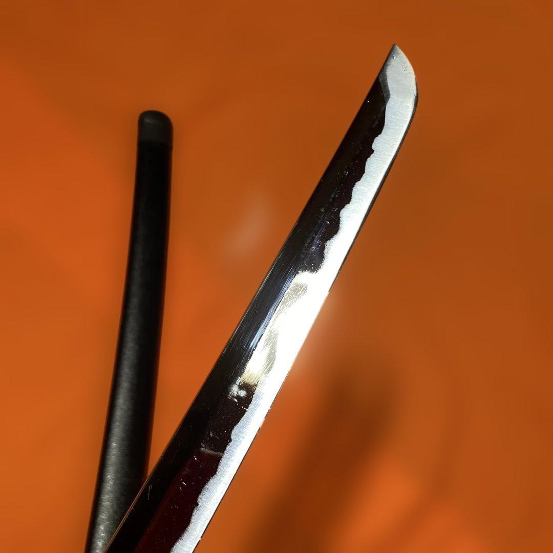 格安上質模造刀 茶柄 雲龍楕円鍔 黒梨地鞘