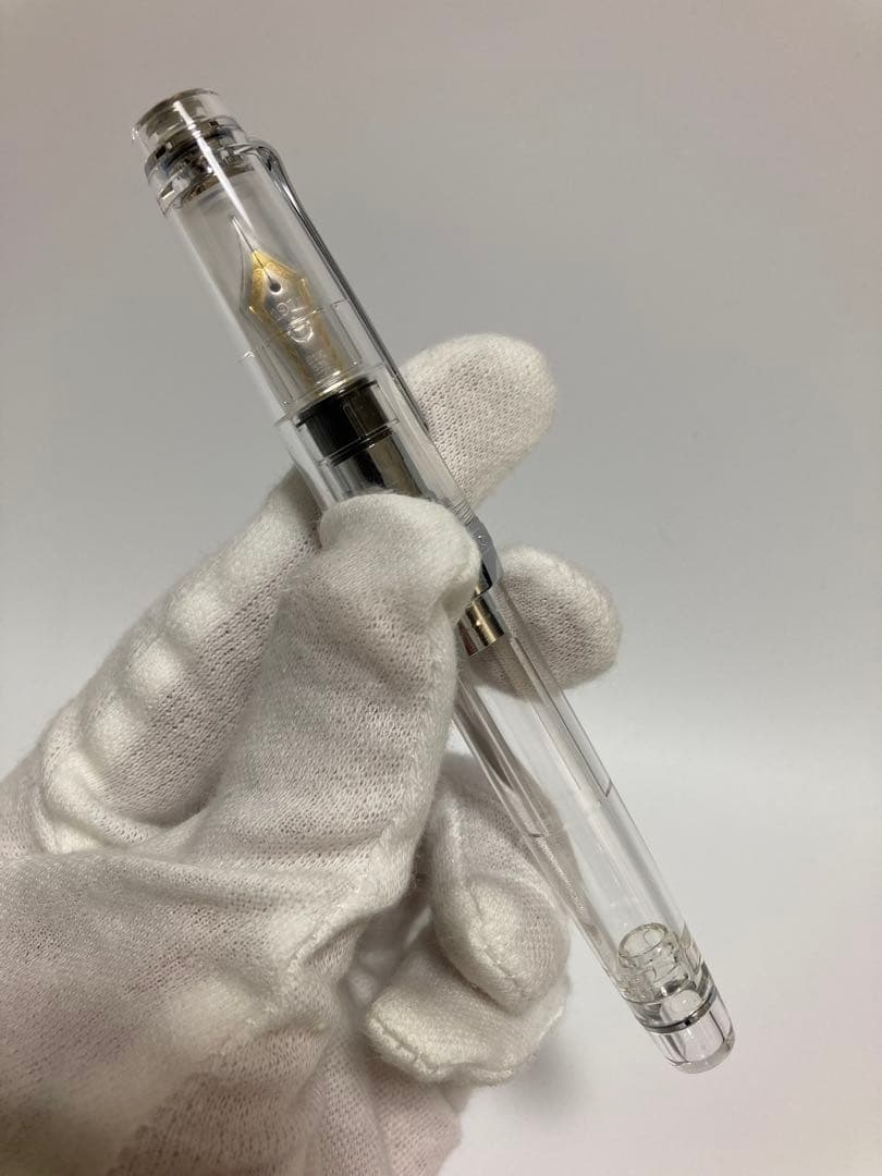 セーラー万年筆｜プロフェッショナルギア21金｜シルバー×透明モデル｜MF（中細）