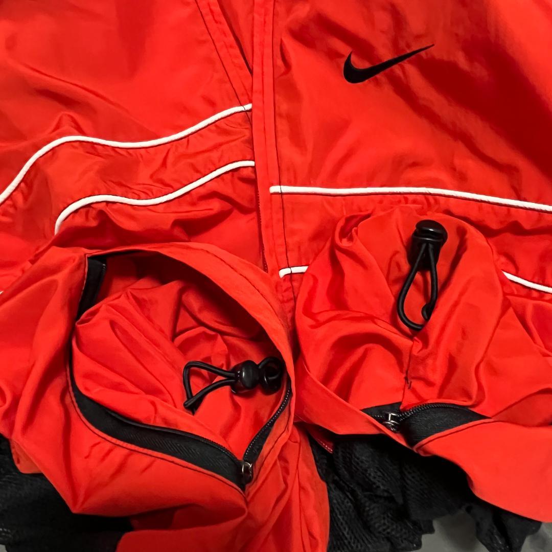 希少 90s ナイキ アガシモデル 2WAY ジャケット ベスト 赤 L相当美品