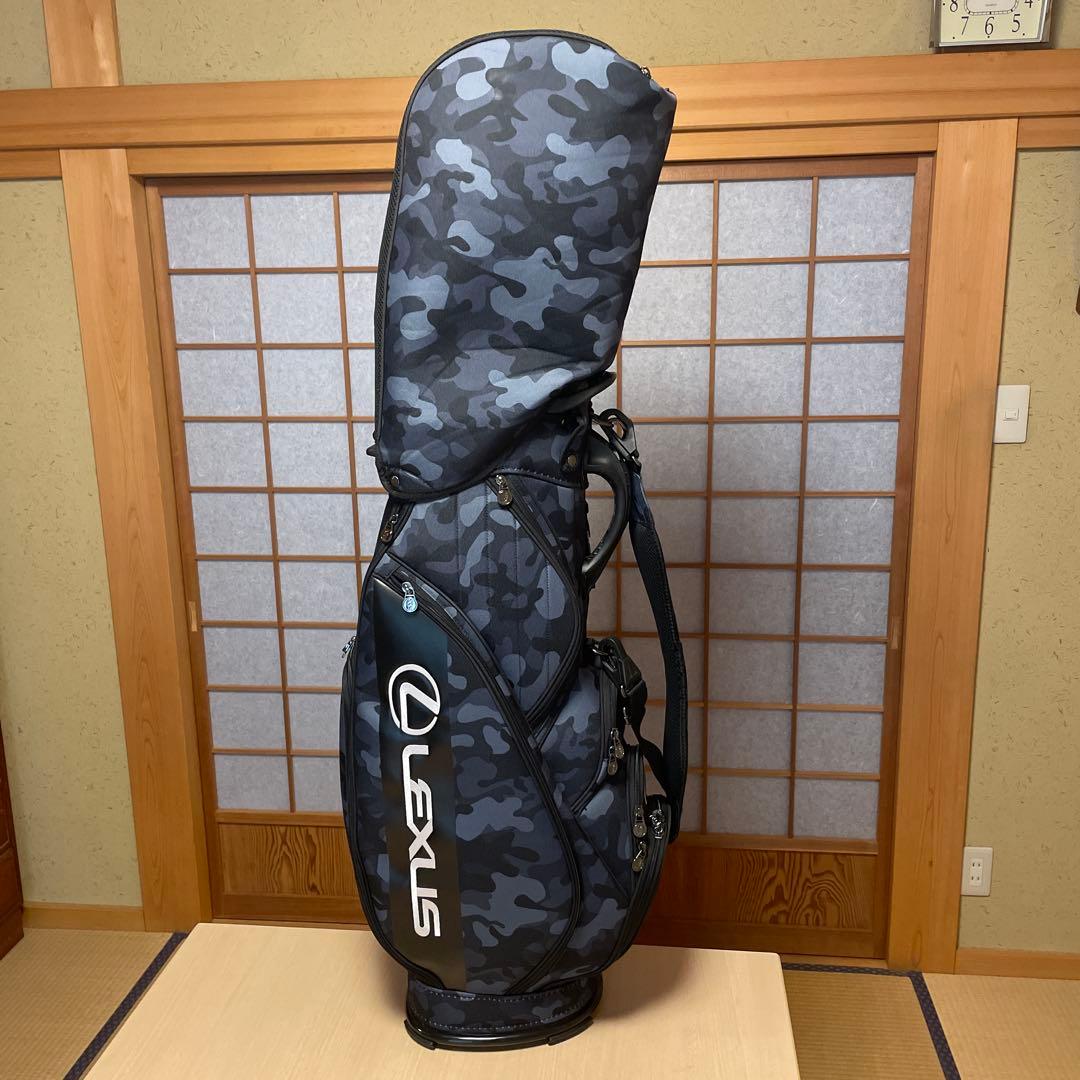 レクサスコレクション　キャディバッグ　カモフラ（迷彩）柄　９型　６分割