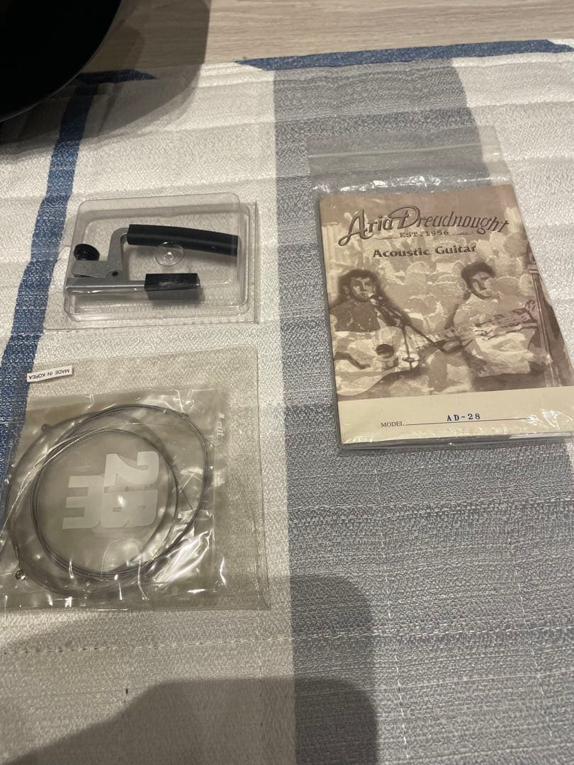 Aria Dreadnought アコースティックギター 黒