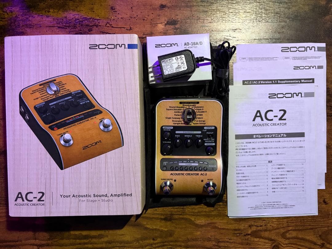 Zoom - AC-2 Acoustic Creator (アコギプリアンプ)