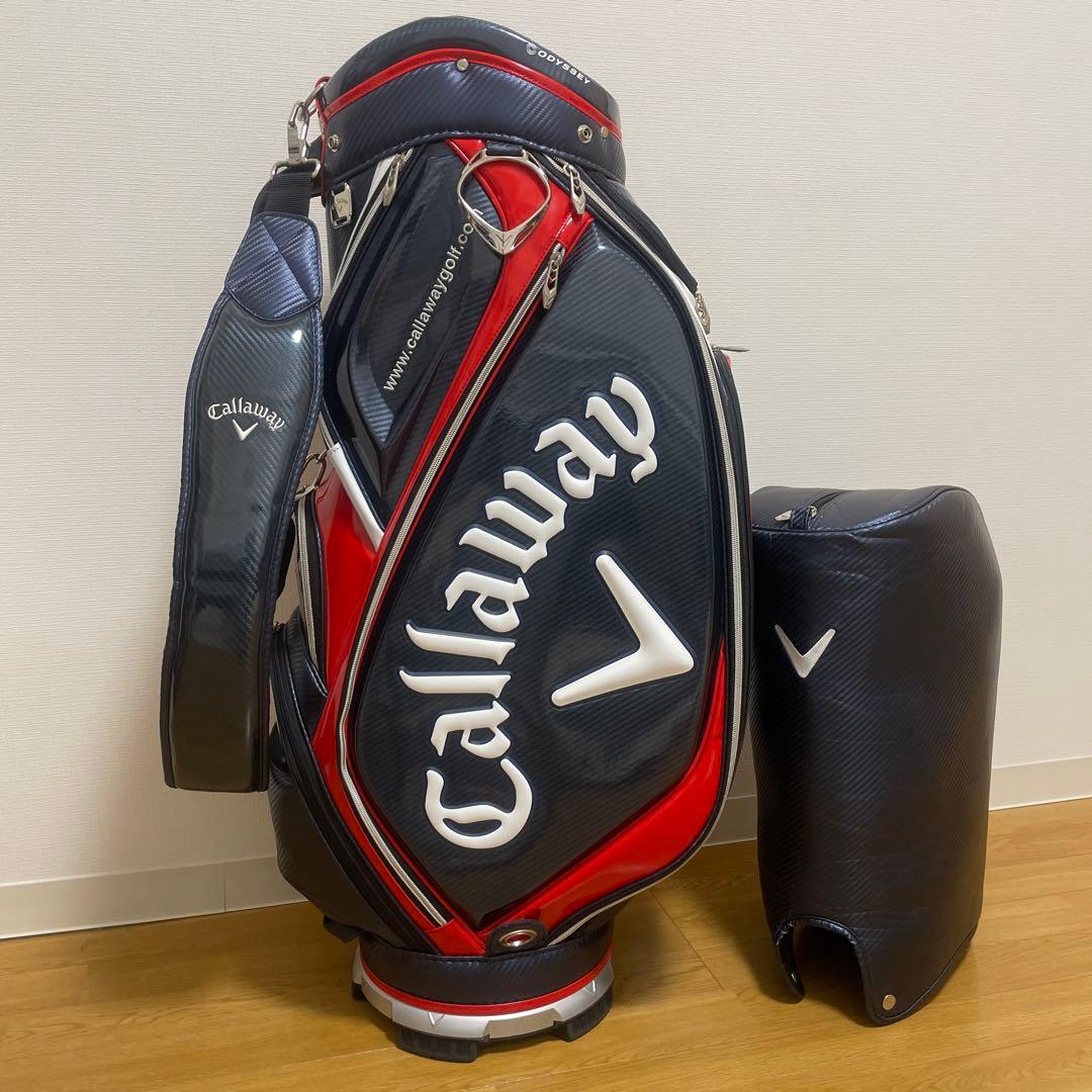 【期間限定価格】キャロウェイ キャディバッグ エナメルカーボン調トリコロール