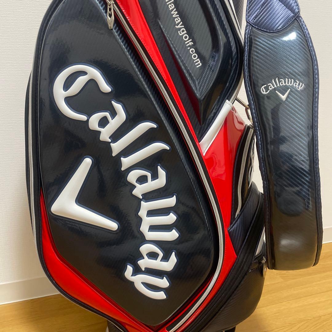【期間限定価格】キャロウェイ キャディバッグ エナメルカーボン調トリコロール
