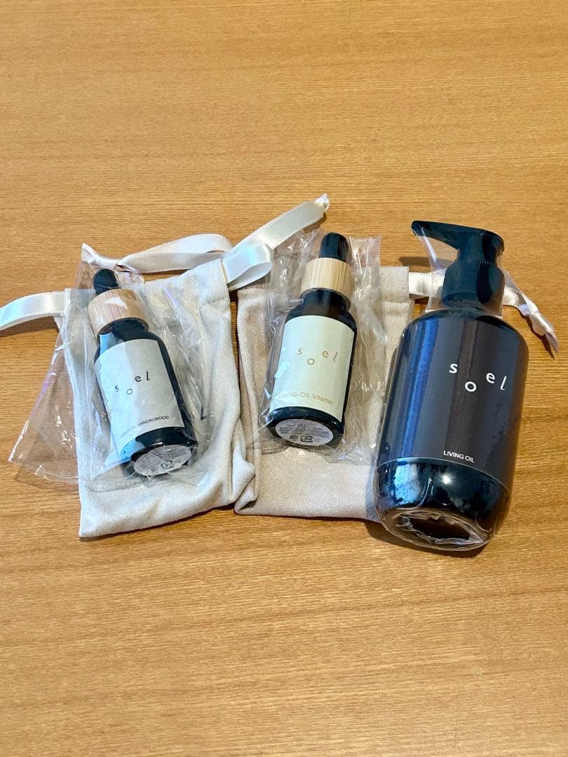 soel リビングオイル　ビッグボトル　サンダルウッド　ビタミン　セット