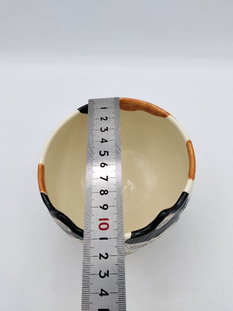 c545【新品・未使用】茶碗 三毛猫 中村良二 木箱 茶道具 ミケ
