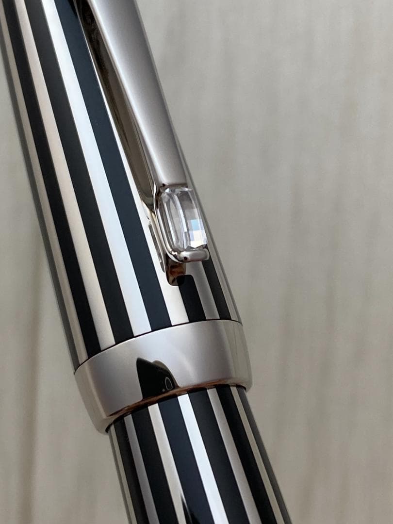 超美品　希少 モンブラン ボエム プラチナプレート クリスタル　ローラーボール