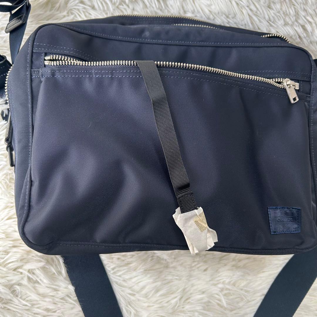 PORTER ポーター リフト ショルダーバッグ 二層 ネイビー