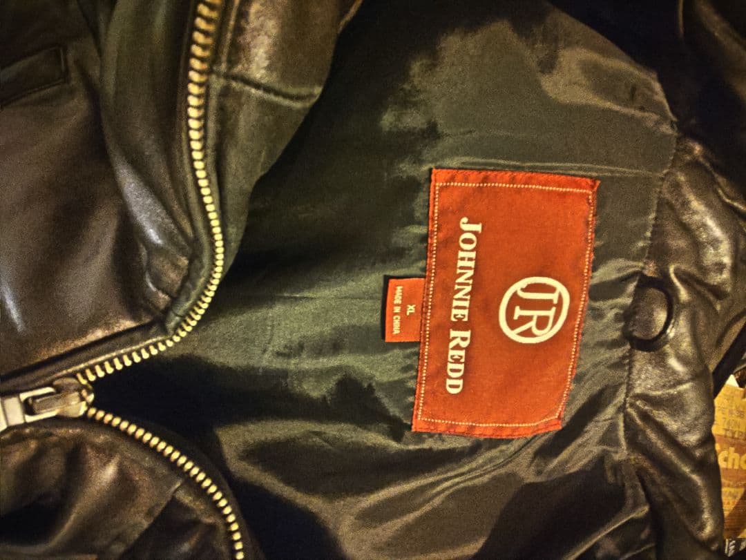 JOHNNIE REED 黒 レザーベスト