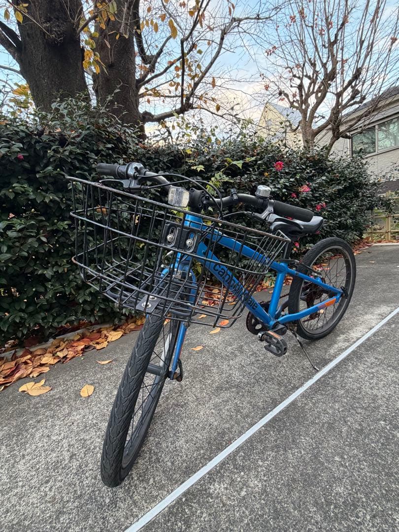 Cannondale 子供用自転車 青 前カゴ付き　キャノンデール　20インチ