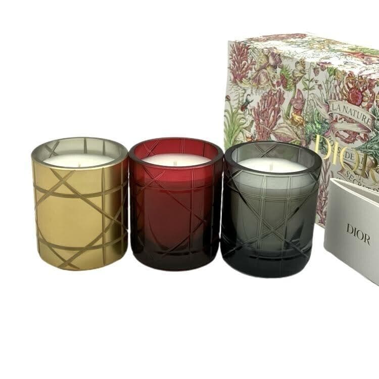 【未使用】Christian Dior ミニアロマキャンドル 90g 3点セット
