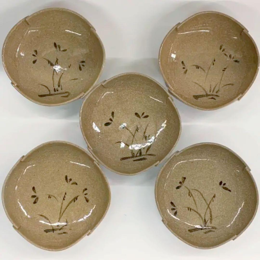 【向付　絵唐津】五枚セット　原田一歩