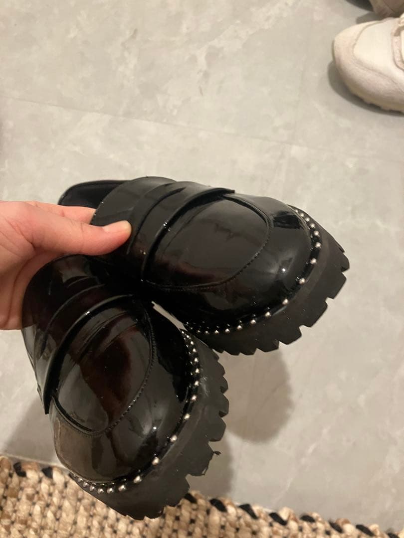 ２０２５年今期ダイアナ ブラックローファー レインシューズ 美品