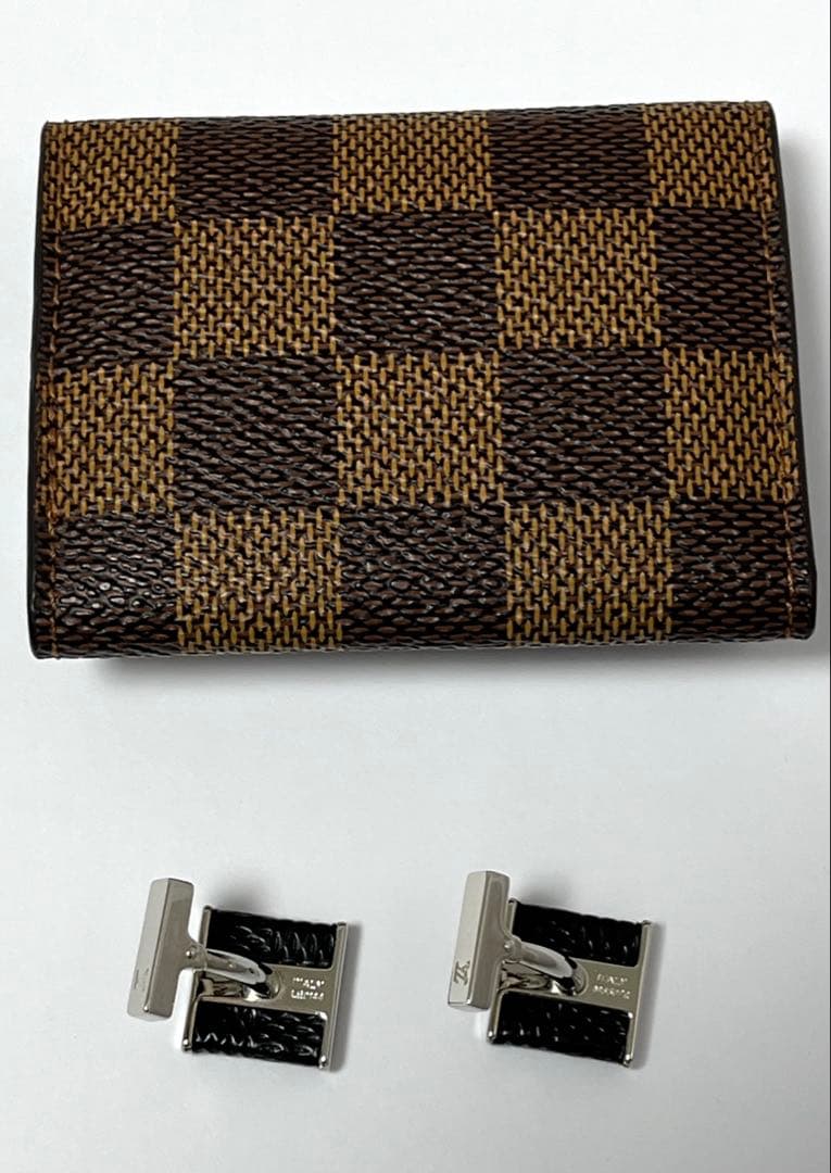 ルイヴィトン カフス レザー カフリンクス