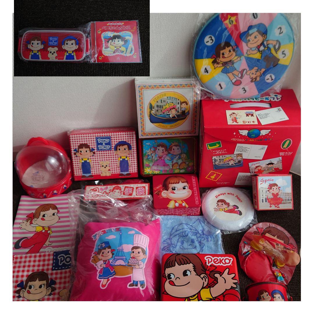 不二家　ペコちゃんグッズ大量セット　缶ケース　昭和レトロ　コレクター品