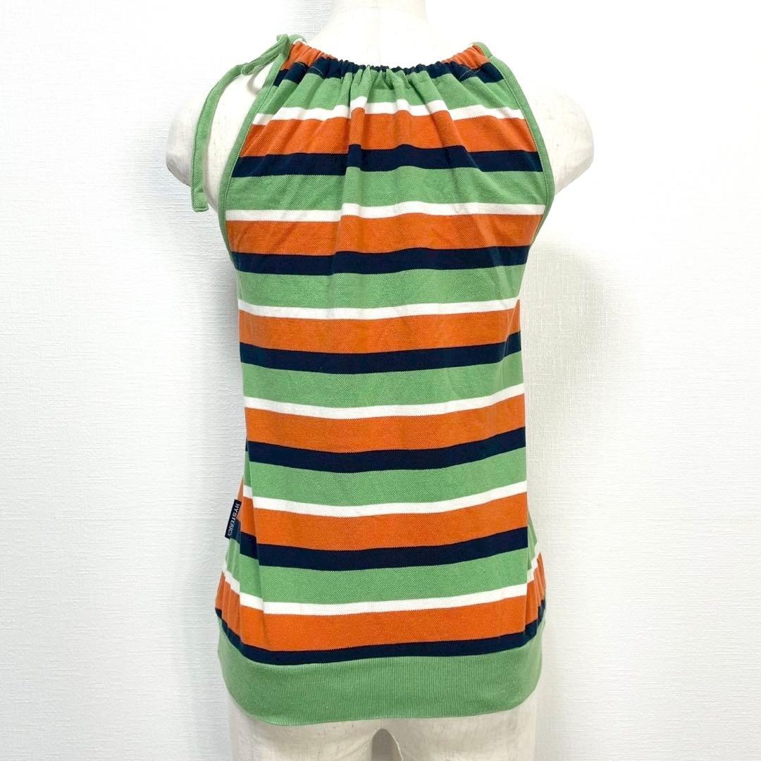 y2k❤️00s HYSTERIC GLAMOUR ボーダー ロゴ ホルターネック