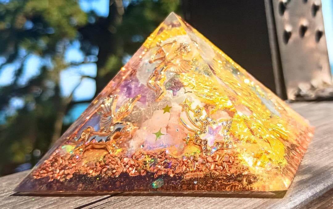 セレスタイト✧天使のピラミッド型✧オルゴナイト9.5