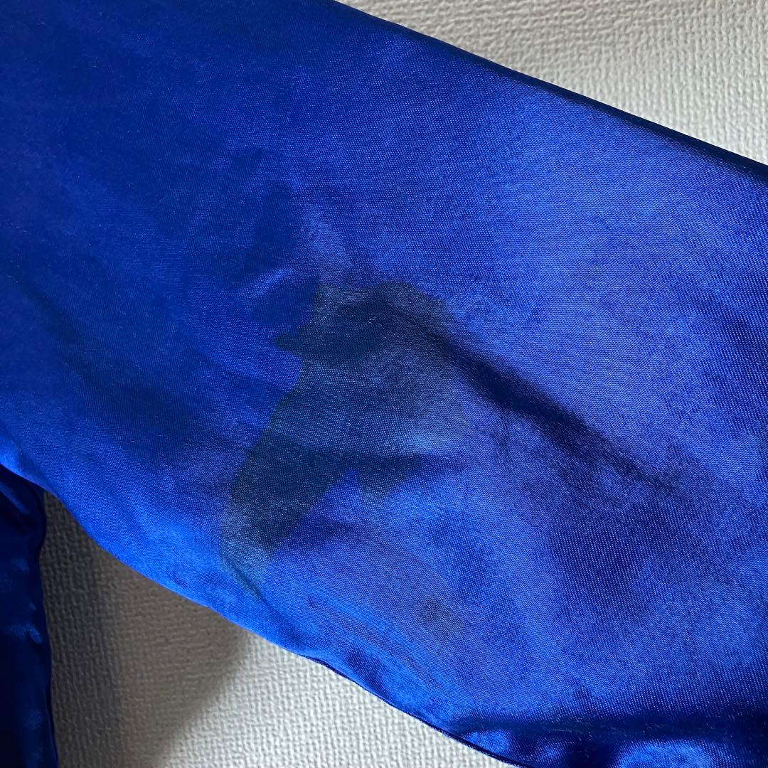 40s 50s サテン ジャケット ブルー