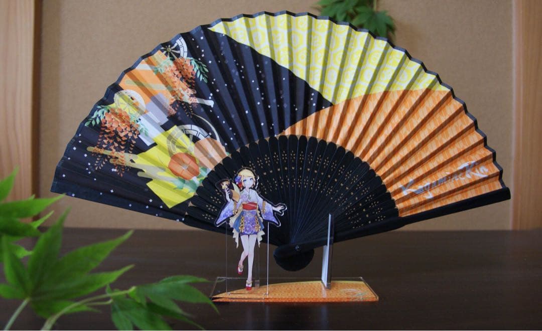 マジカルミライ2019 エテルノレシ　鏡音リン 扇子 スタンド 色紙 缶バッジ