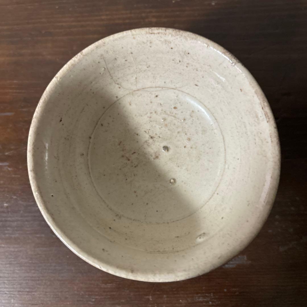 李朝小鉢　堅手　白磁　小服茶碗　大盃　韓国アンティーク　古道具　古民芸　古陶磁