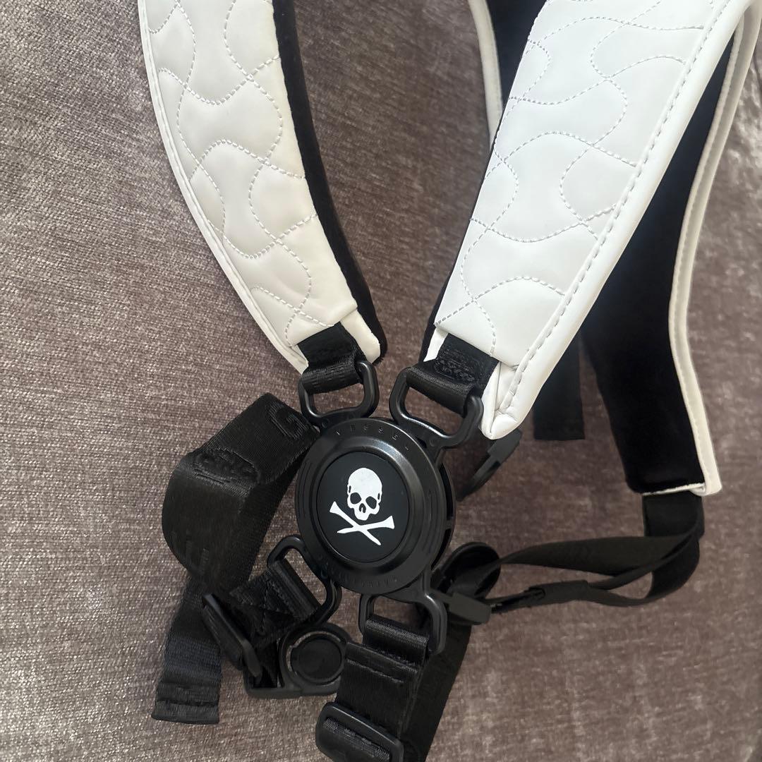 Gforeベゼルコラボ⭐︎キャディバッグ ホワイト/ブラック　スカル柄