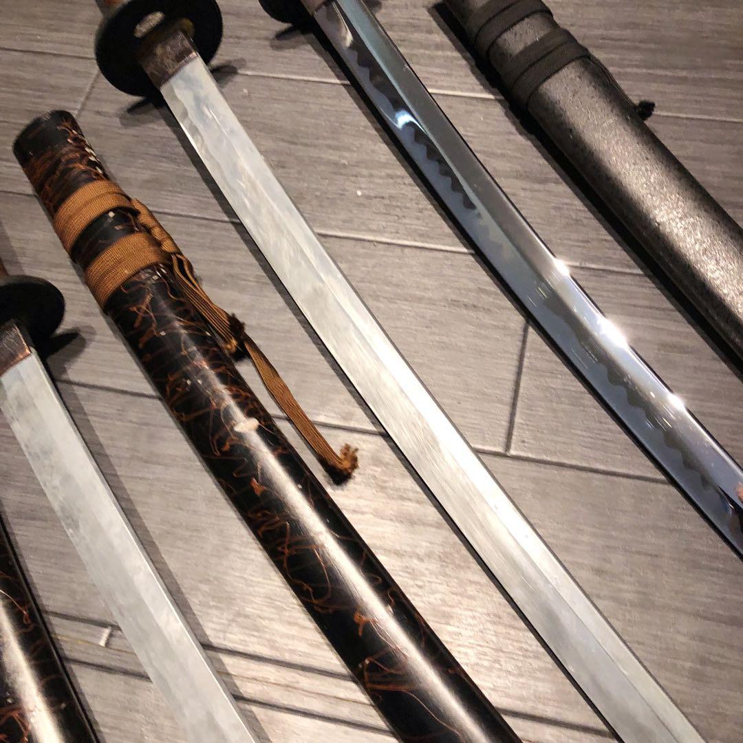 模造刀　大小3本セット　太刀　脇差　骨董品　模擬刀まとめ