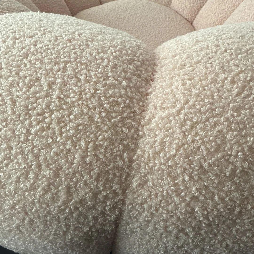 れ*7様 ★美品★ 1人掛けカボチャソファパンプキンソファ 回転式 ファブリック