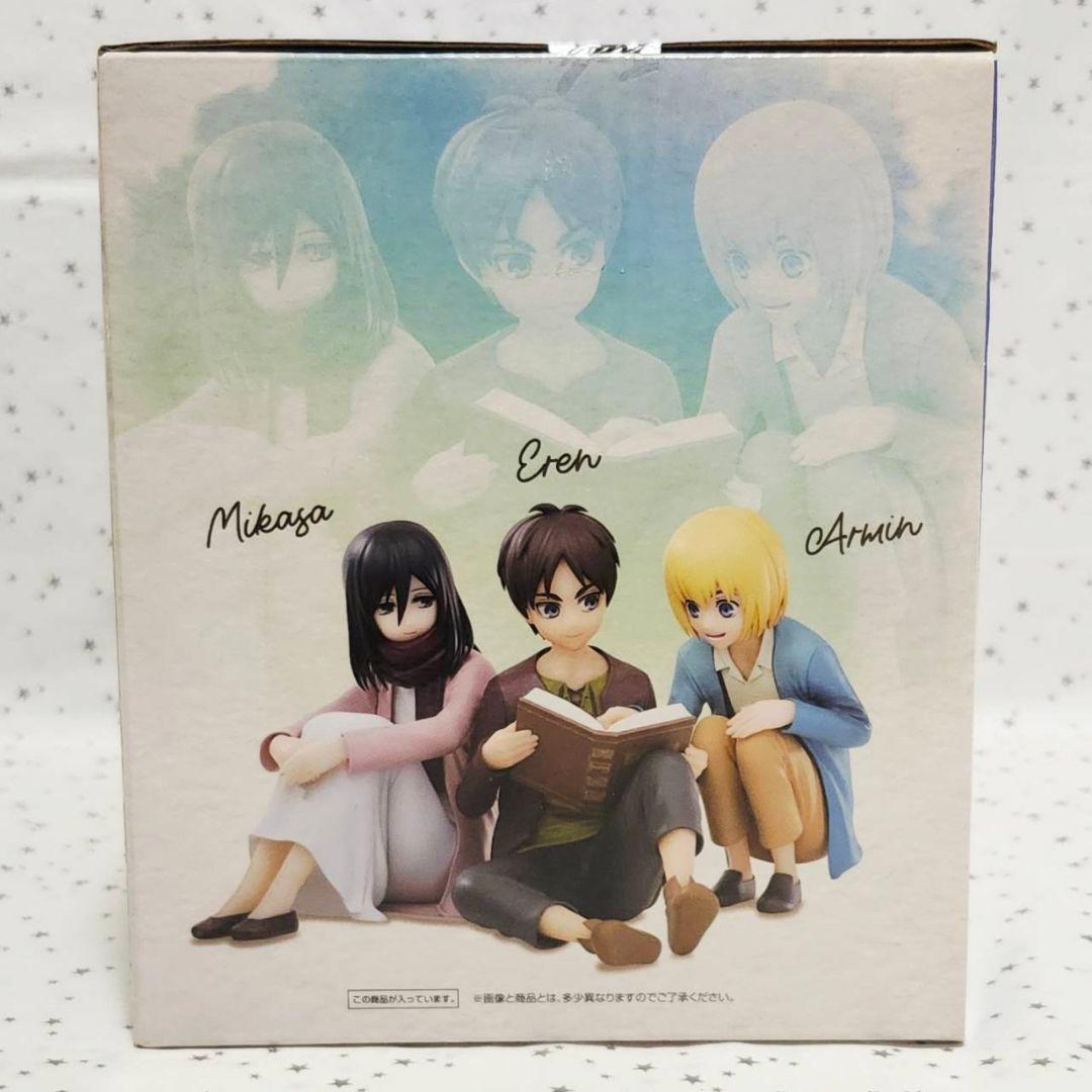進撃の巨人　一番くじ　ラスト　フィギュア　終尾　女型　エレン　ミカサ　アルミン
