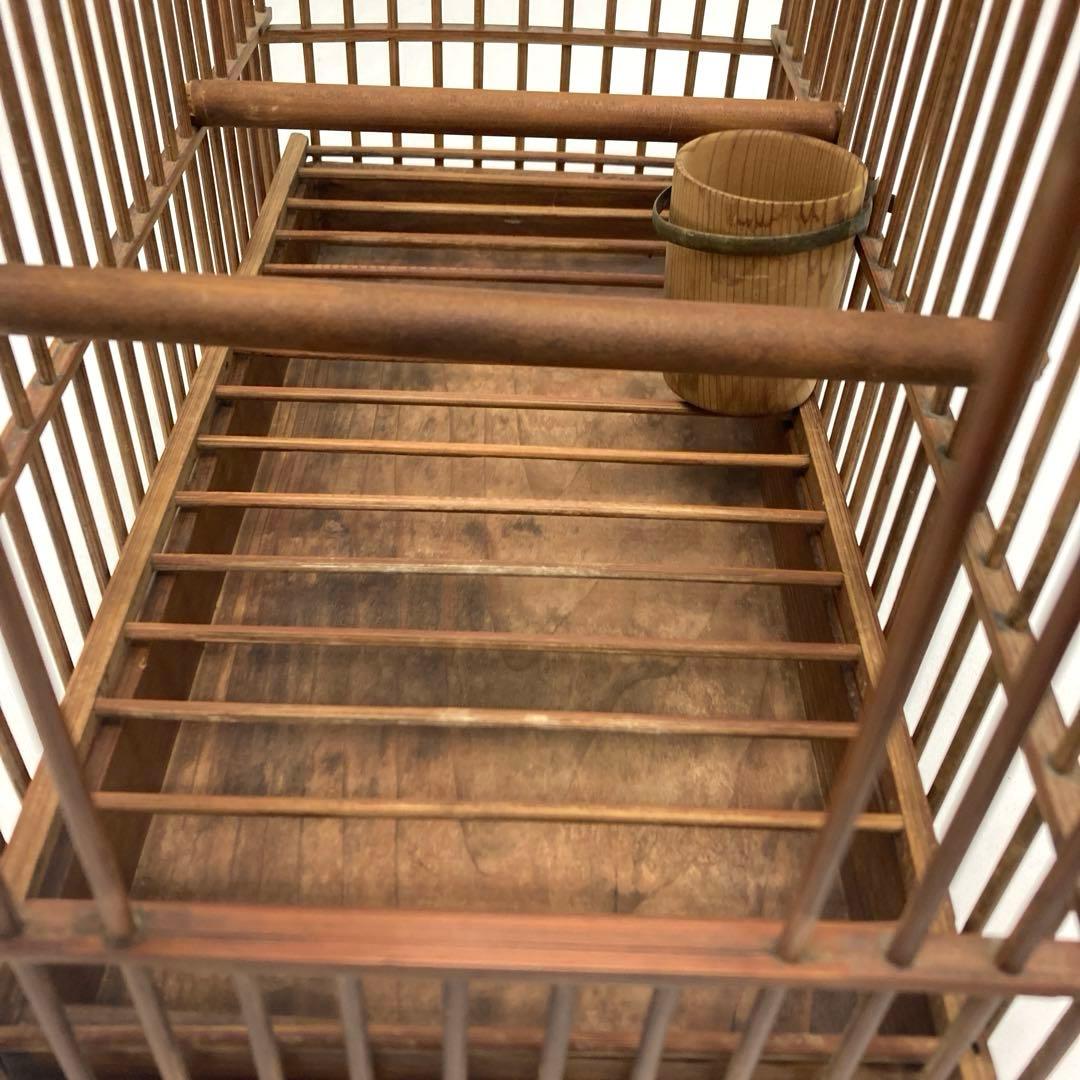鳥籠 鳥かご レトロ竹細工