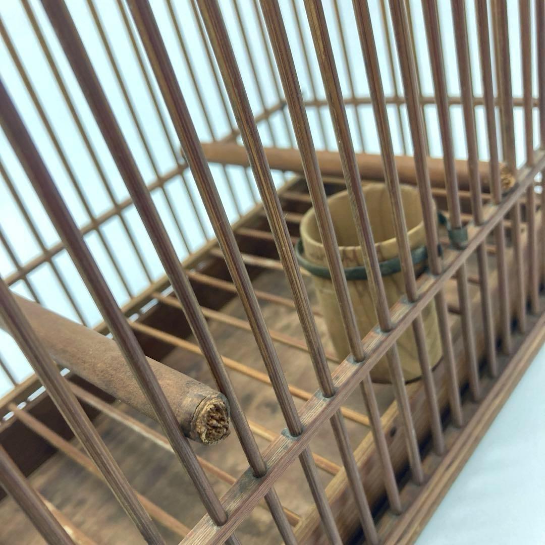 鳥籠 鳥かご レトロ竹細工