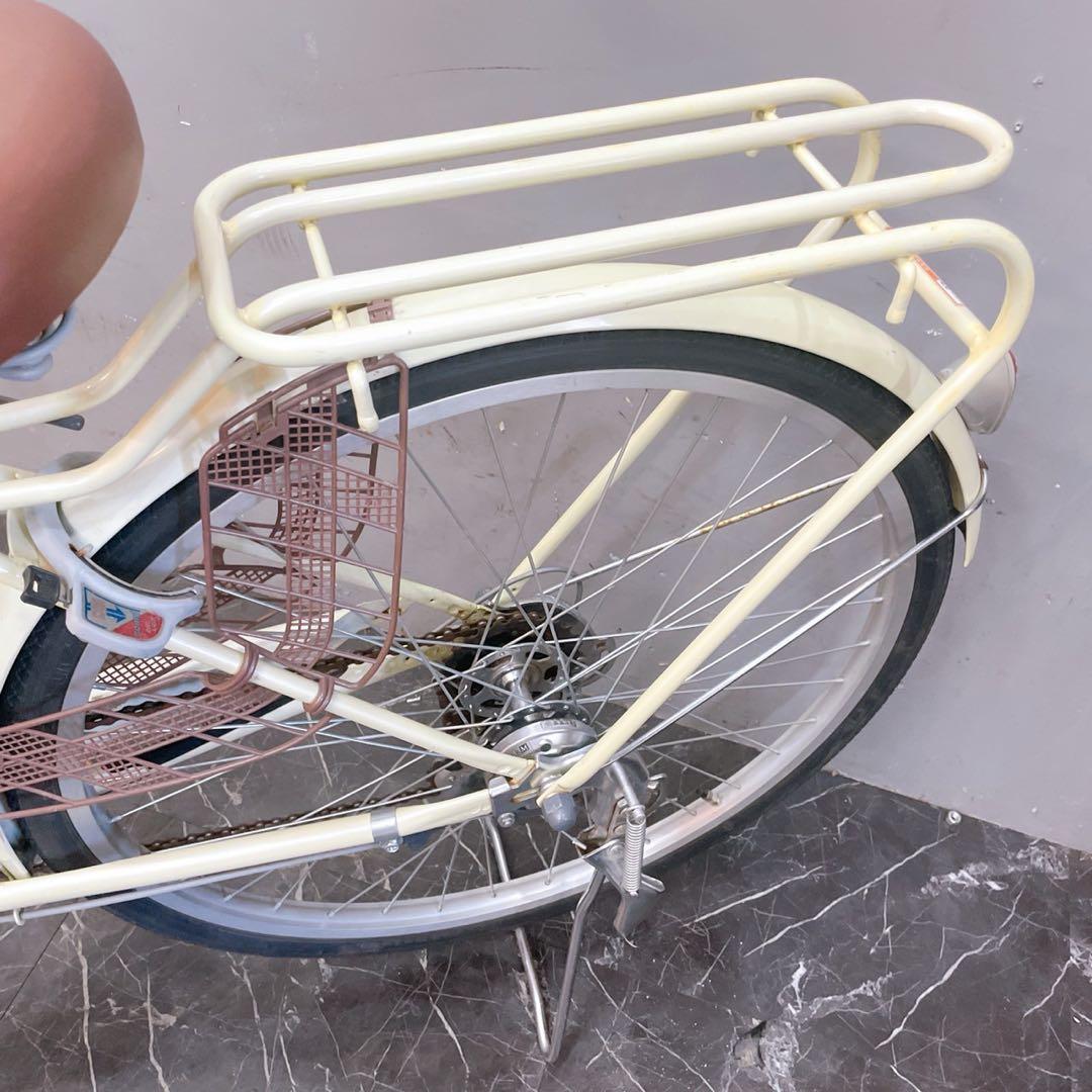 配送価格【980】《限定》一般車 ママチャリ Bruges クリーム 26インチ