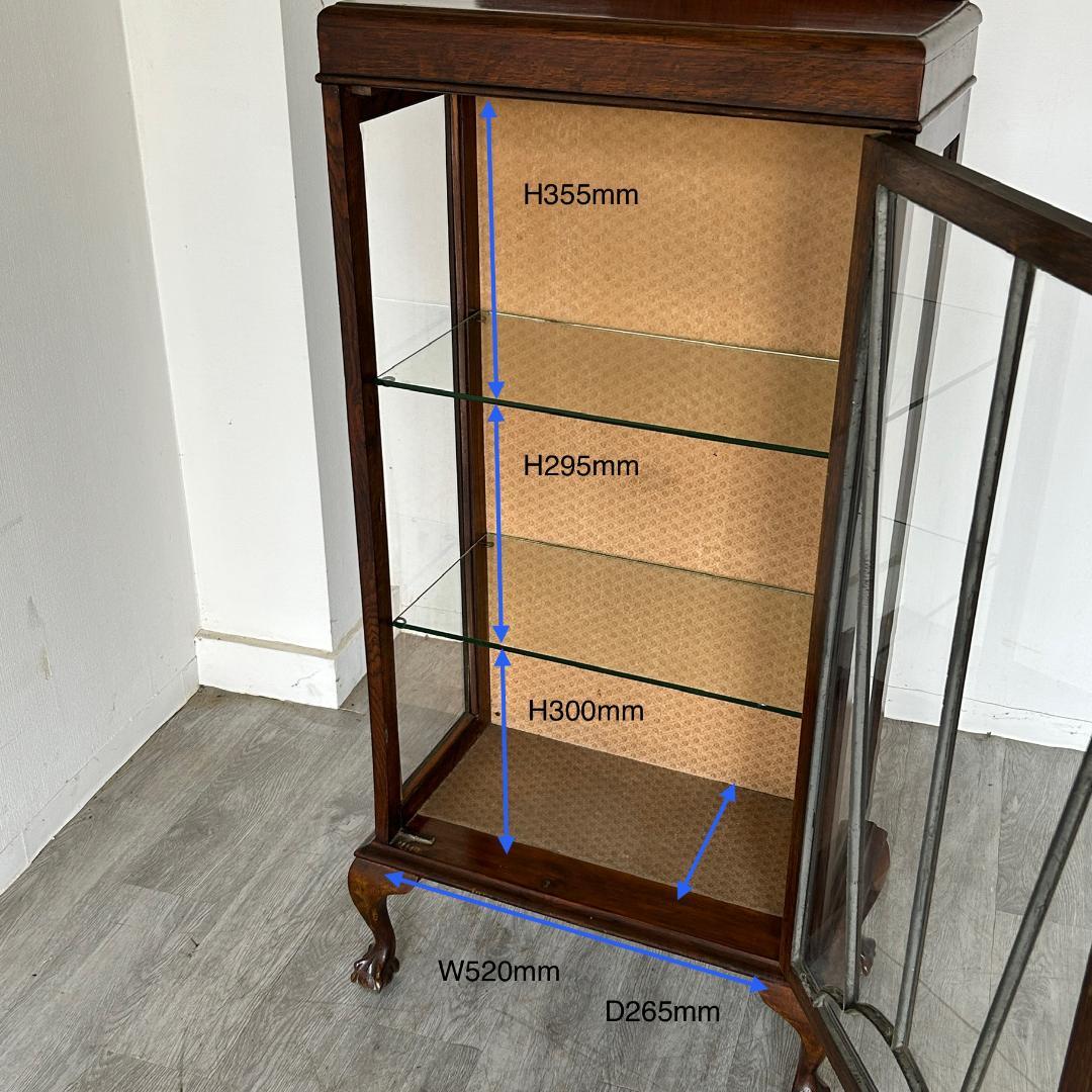 イギリス アンティーク家具 ディスプレイ キャビネット 1930年頃 767A