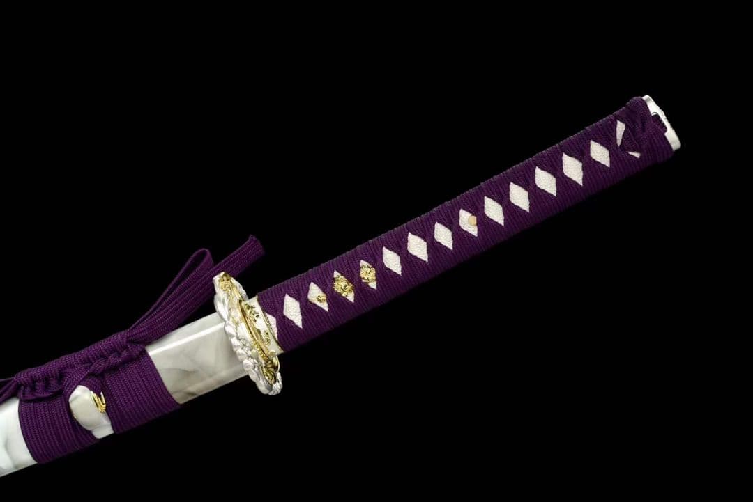 【紫妍】中炭素鋼武士刀 武具　刀装具　日本刀　模造刀 居合刀